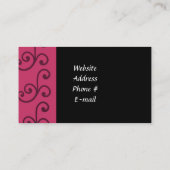 Design van klasse visitekaartje (Achterkant)