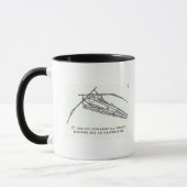 Design van Leonardo da Vinci voor een ornithopter Mok (Links)
