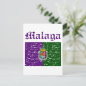Design van Malaga City Briefkaart (Staand voorkant)