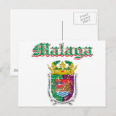 Design van Malaga City Briefkaart (Voorkant / Achterkant)