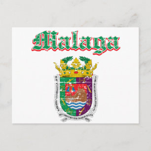 Design van Malaga City Briefkaart