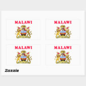 Design van malawi rechthoekige sticker (Vel)