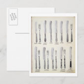 Design van messenmakerswerk uit een handelscatalog briefkaart (Voorkant / Achterkant)