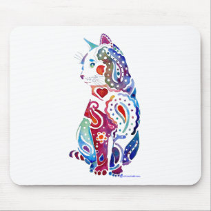Design van Paisley Cat Muismat