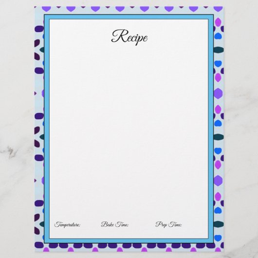 Design van papier in blauw (Voorkant)