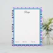 Design van papier in blauw (Staand voorkant)