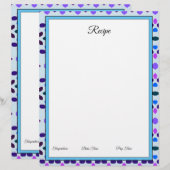 Design van papier in blauw (Voorkant / Achterkant)