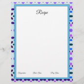 Design van papier in blauw (Achterkant)