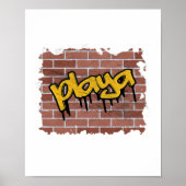 design van playa graffiti poster (Voorkant)
