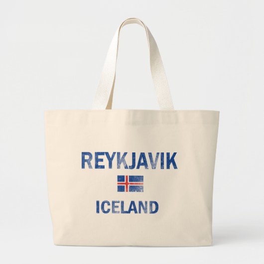 Design van Reykjavik IJsland Grote Tote Bag (Voorkant)