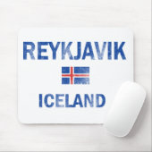 Design van Reykjavik IJsland Muismat (Met muis)