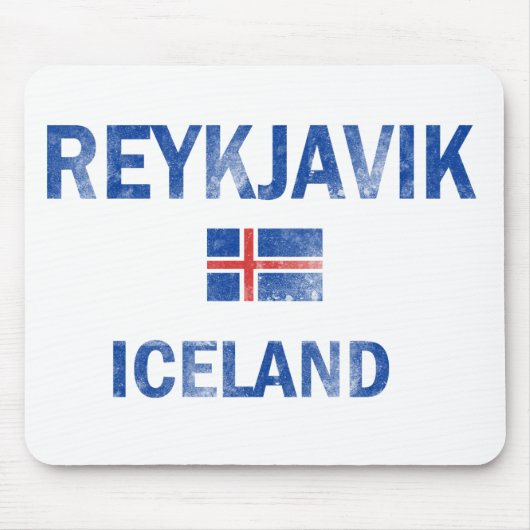Design van Reykjavik IJsland Muismat (Voorkant)