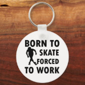 Design van Schaatsen van wollen rollen Sleutelhanger (Voorkant)