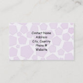 Design van textielstoffen visitekaartje (Achterkant)