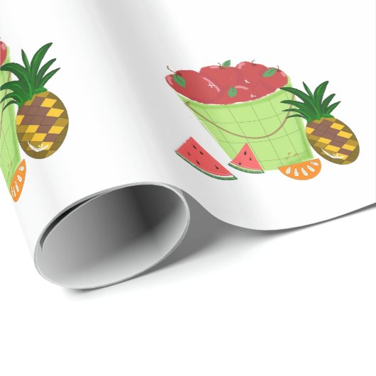 Design van vruchten cadeaupapier (Rol Hoek)