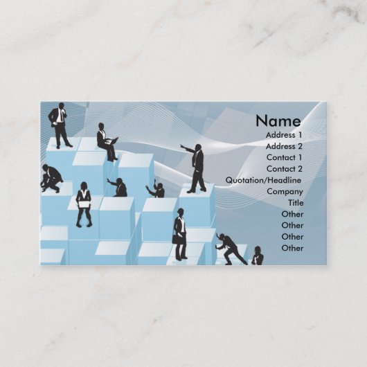 design van zakenmensen visitekaartje (Voorkant)