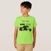 Design van zwarte schapen "Baa Baa Black Sheep" T-shirt (Voorkant volledig)