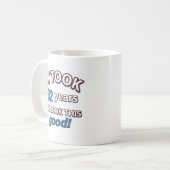 design voor 62e verjaardag koffiemok (Voorkant links)