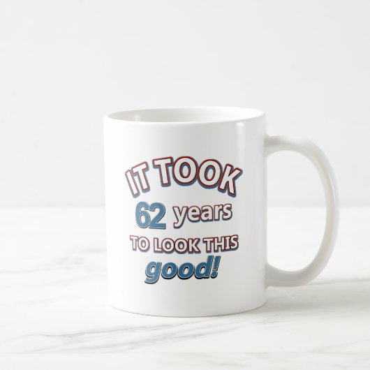 design voor 62e verjaardag koffiemok (Rechts)