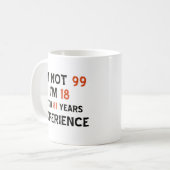 design voor 99e verjaardag koffiemok (Voorkant links)