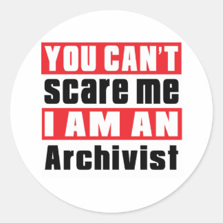 Design voor archivistische angst ronde sticker
