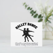 Design voor balletdansen briefkaart (Staand voorkant)