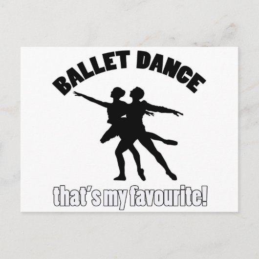 Design voor balletdansen briefkaart (Voorkant)