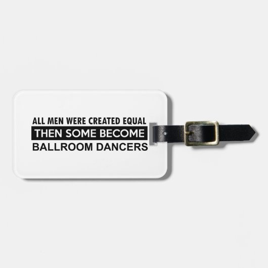 Design voor ballroomdansen bagagelabel (Voorkant horizontaal)