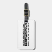 Design voor ballroomdansen bagagelabel (Voorkant verticaal)