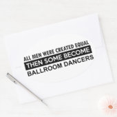 Design voor ballroomdansen ovale sticker (Envelop)