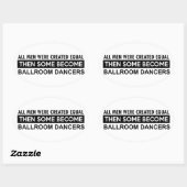 Design voor ballroomdansen ovale sticker (Vel)