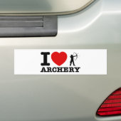 Design voor boogschieten bumpersticker (Op auto)