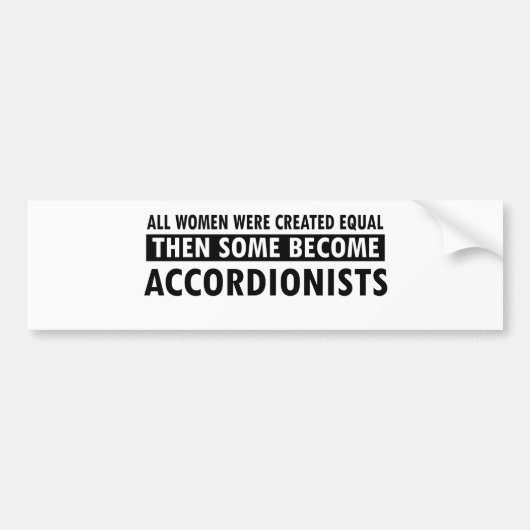 Design voor cordionistische muziek bumpersticker (Voorkant)