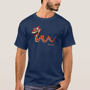 Design voor de visserij Uni-sex Snake front logo s T-shirt