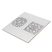 Design voor een kanteltuin uit 'The Country House' Tegeltje (Zijkant)