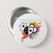 Design voor elke persoonlijkheid en passie ronde button 7,6 cm (Voorkant /achterkant)