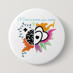 Design voor elke persoonlijkheid en passie ronde button 7,6 cm