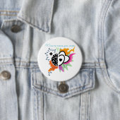 Design voor elke persoonlijkheid en passie ronde button 7,6 cm (In situ)