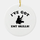 Design voor EMT SKILLS koelen Keramisch Ornament (Voorkant)