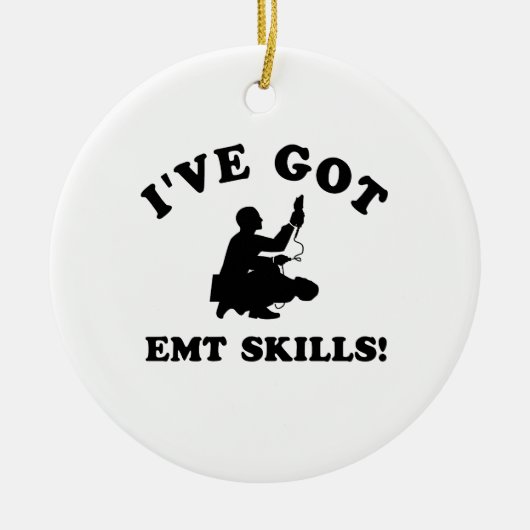 Design voor EMT SKILLS koelen Keramisch Ornament (Voorkant)