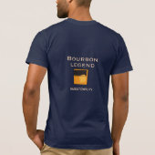 Design voor en achter de Legenda van Bourbon T-shirt (Achterkant)