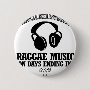design voor geweldige reggae-muziek ronde button 5,7 cm