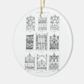 Design voor gietijzer uit 'Macfarlane's Ca Keramisch Ornament (Links)