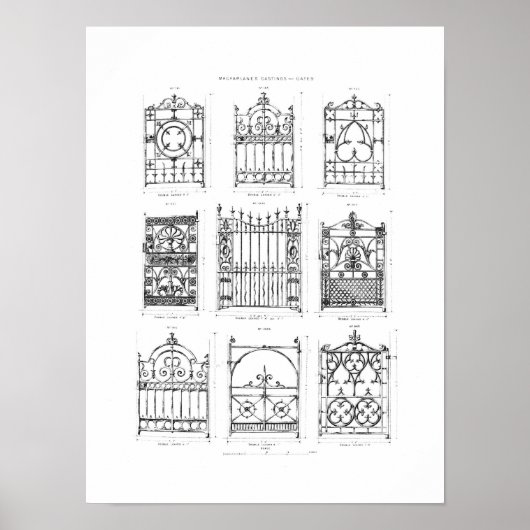 Design voor gietijzer uit 'Macfarlane's Ca Poster (Voorkant)