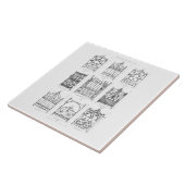 Design voor gietijzer uit 'Macfarlane's Ca Tegeltje (Zijkant)