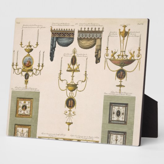 Design voor gordijnkernen, Girandoles en Foldi Fotoplaat (Zijkant)