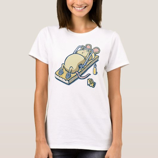 design voor grappige T-shirt met een muis (Voorkant)