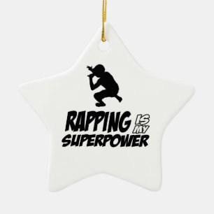 Design voor het aftappen van hiphop keramisch ornament