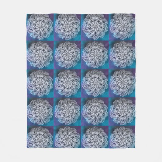 Design voor het begindeken van haken fleece deken (Voorkant)