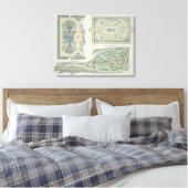 Design voor het Frans, het Oude Engels en het Mode Canvas Afdruk (Insitu (Slaapkamer))